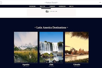 design travel booking website, wix tourism booking website, travel blog website