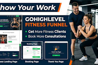 build fitness sales funnel, booking funnel, lead generation, fitness marketing