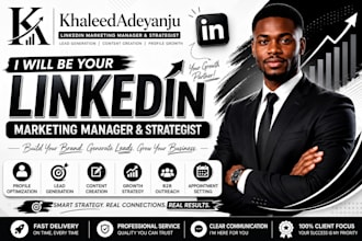 be your linkedin marketing manager and strategist