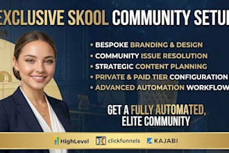 setup skool circle mighty networks online course community
