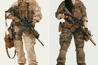 unique military themed illustration for you