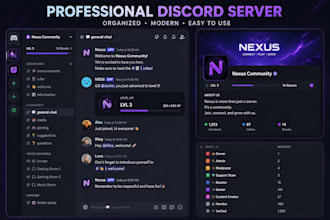 design a custom discord server for your community