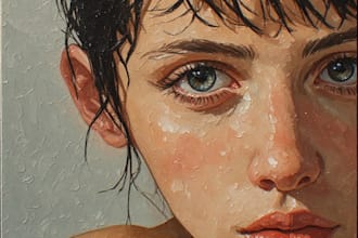 illustrate a beautiful oil painting masterpiece