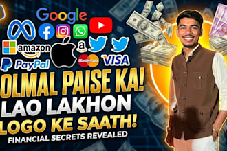 disign a attractive youtube thumbnail in 1 hours