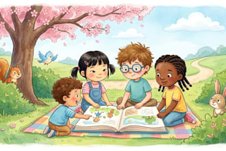 draw children illustrations for books