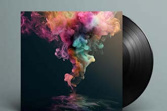 draw album or single cover in my drawing style