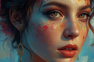 paint a real oil portrait with free shipping