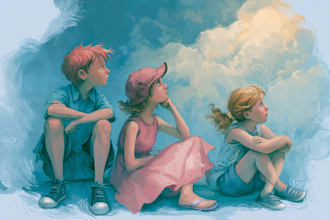children picture book illustration, design child book