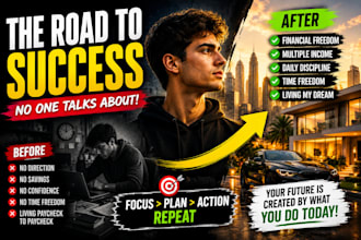 create professional modern and eye catching youtube thumbnails
