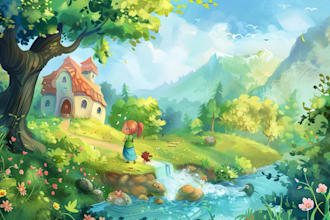 design story book illustrations