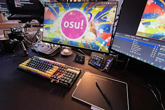 design custom osu, stream overlays and gaming graphics