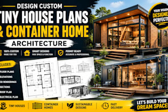 design custom tiny house plans and container home architecture