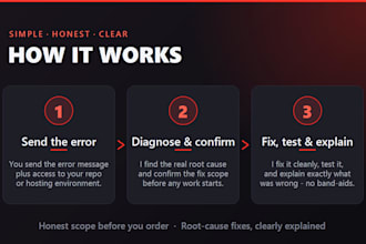 fix your laravel bug or error fast