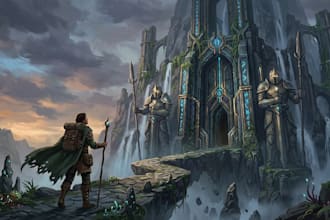 draw fantasy concept art or illustration