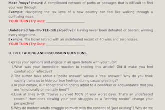 write custom esl discussion articles and lesson plans for adult learners