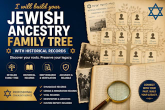 build your jewish ancestry family tree with historical records