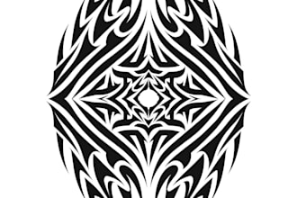 create a profesional tribal tattoo design