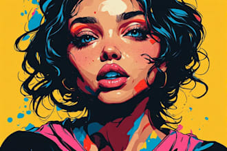 design custom wpap pop art portrait