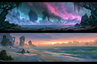 draw environment concept art
