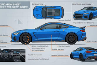 make detailed car design vector illustration