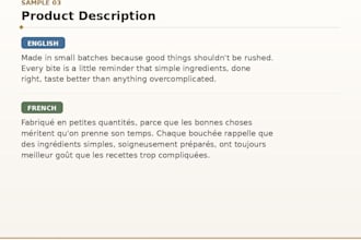translate and proofread arabic french and english content