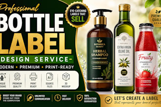 label design bottle label product label packaging design product label design