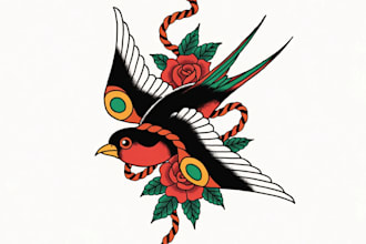 design professional creative tattoo design