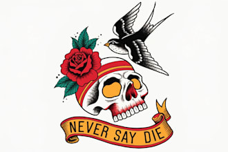 create a professional creative tattoo design