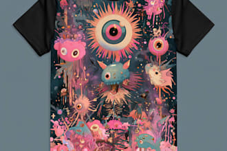 create a tshirt design in modern streetwear