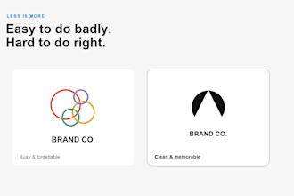 design a minimalist logo that sets your brand apart
