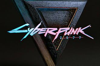 do glitchy cyberpunk logo intro
