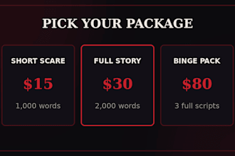 write a gripping horror story script for your youtube channel