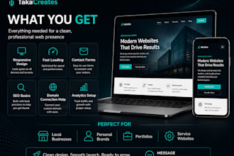 build, deploy, and maintain a professional business website