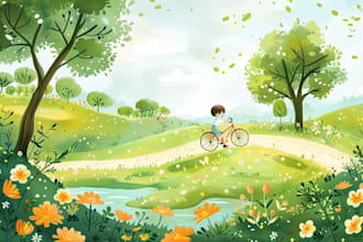 draw illustrations for children book