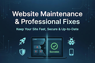 maintain and fix your website professionally