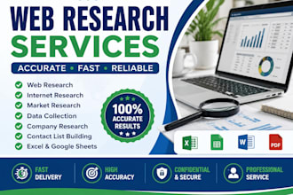 do accurate web research data collection and market research