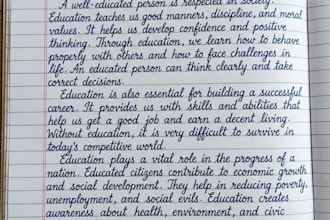 do beautiful handwriting assignment