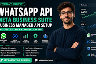 whatsapp api meta business suite business manager api setup lead tracking