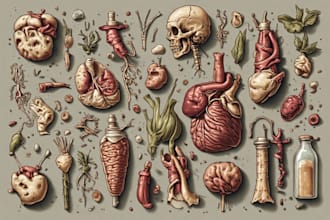 draw detailed medical illustrations