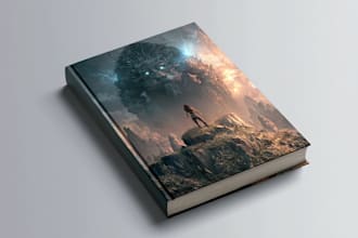 do fantasy book cover, book cover design, book cover, ebook