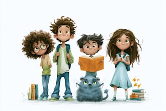 design children book illustration and children storybook