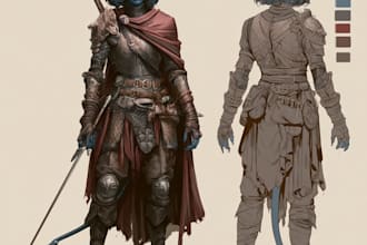 create dnd character designs and artwork