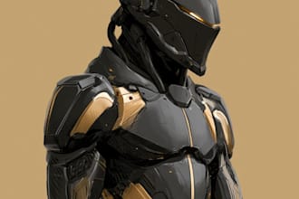draw or design mechs robots concepts