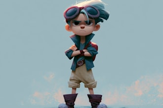 draw character illustration or concept art