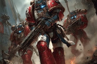 drawing a character warhammer 40k or anything