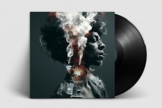 design album cover or single cover art