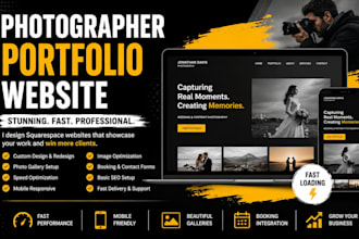 design squarespace portfolio for photographer fix speed photo compress optimize
