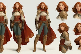 character concept art and character design