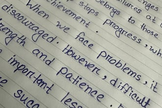 write notes with beautiful handwriting