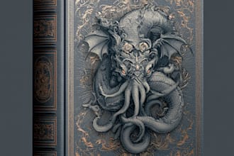 illustrate a hand drawn custom book cover